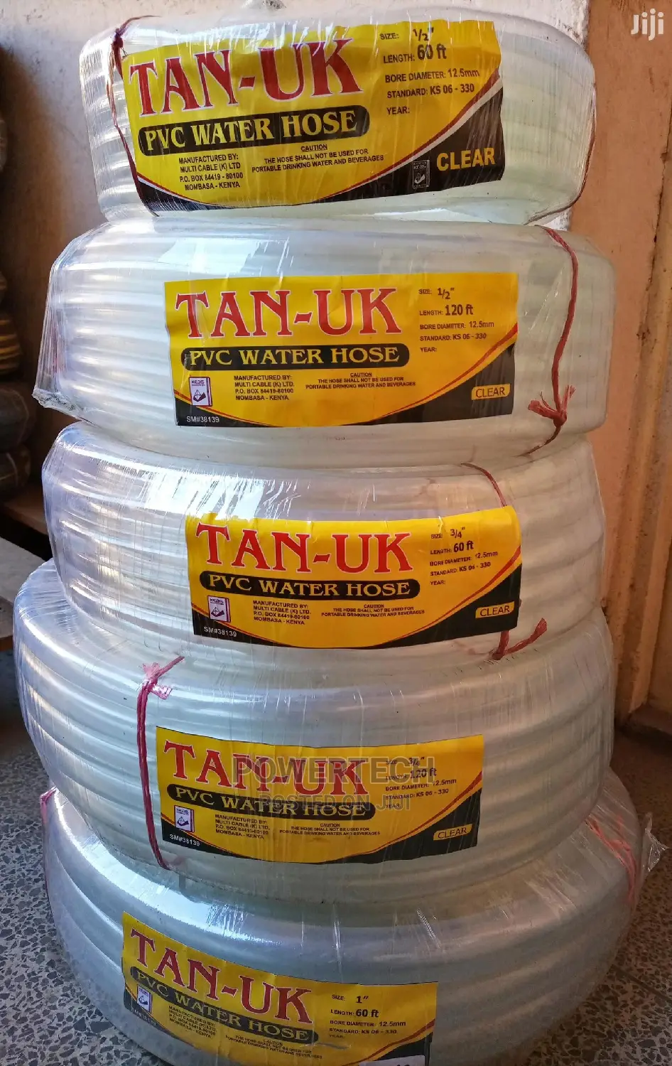 1/2 " by 60ft Clear Hosepipe