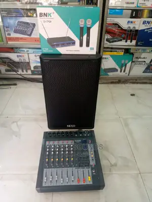 Speaker,Mixer and Wireless Microphone