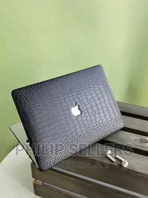 Charcoal Black Laptop Case Vegan Leather Case
