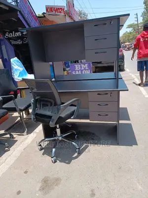 Office Desk 1m + Secretary Chair