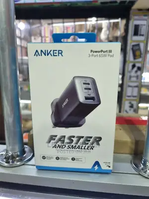 Anker Powerport III 3-Port 65W Pod –High Speed USB-C Charger