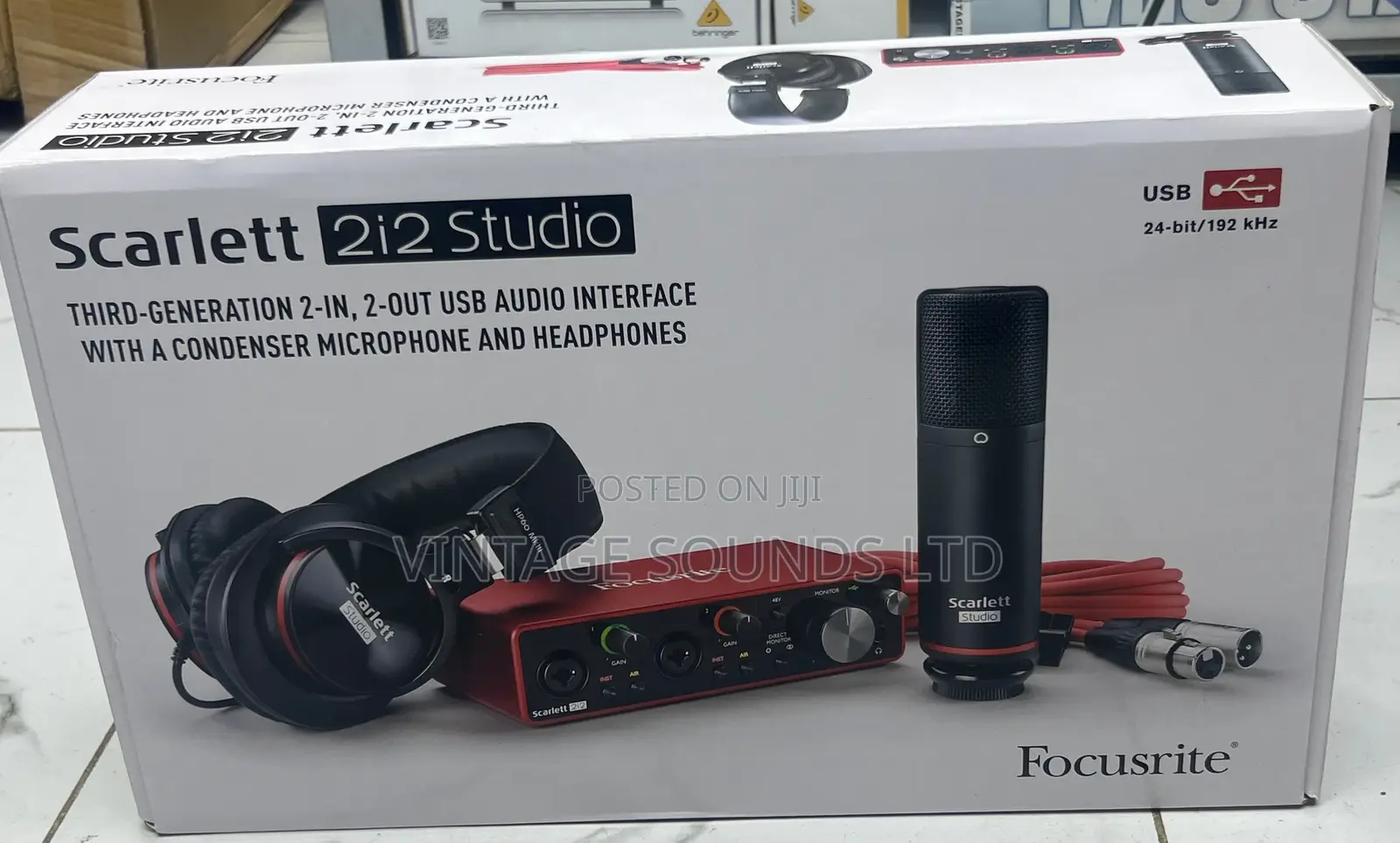 Focusrite Scarlett 2i2 Studio Soundcard/ Audio Interface
