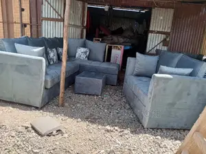 L Shape 7 Seater Grey