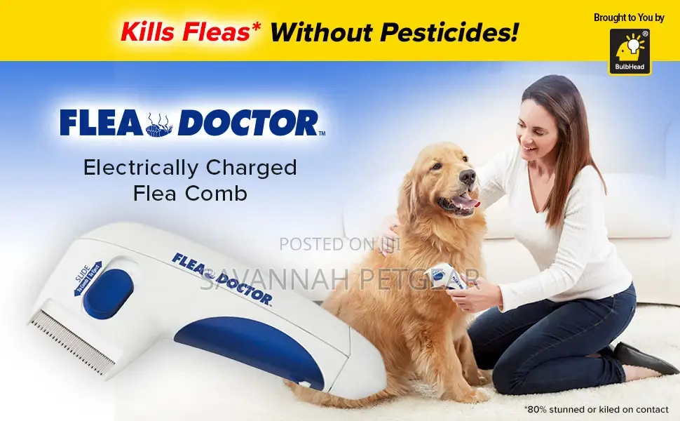 Flea Doctor Electric Flea Comb For Dogs & Cats