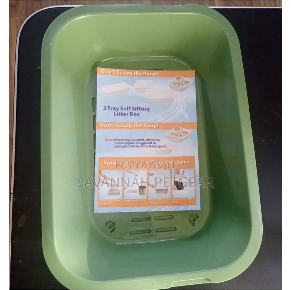 Self Sifting Cat Litter Box