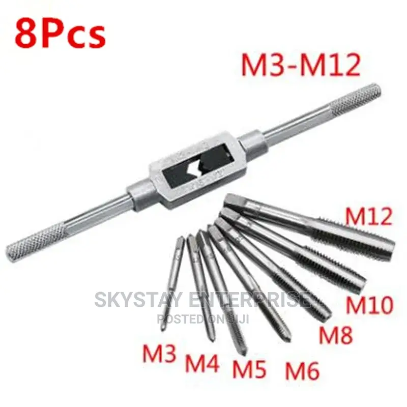8pcs Tap Set M3-M12