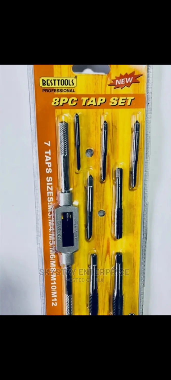 8pcs Tap Set M3-M12