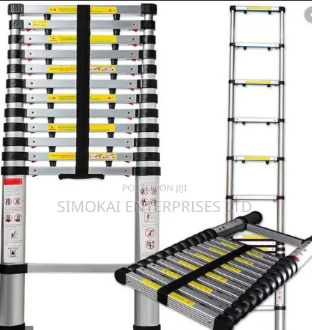 Aluminium Telescopic Ladder With Hinges 5.6M