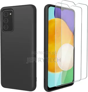 Samsung Galaxy A03S Case, With Tempered Glass Screen Protect