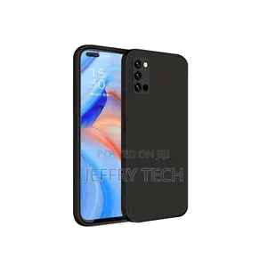 OPPO Reno4 Silicone Case, Slim Silicone Rubber Shockproof Co