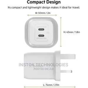Belkin Boostcharge PRO Dual 65W Usb-C Gan Wall Charger