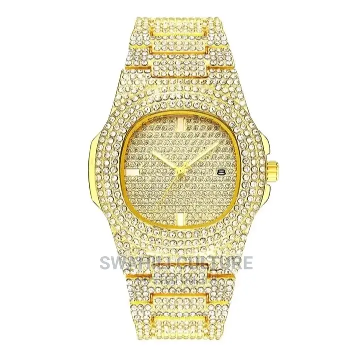 Luxury Ice Out Diamond Watch_gold