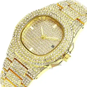 Luxury Ice Out Diamond Watch_gold