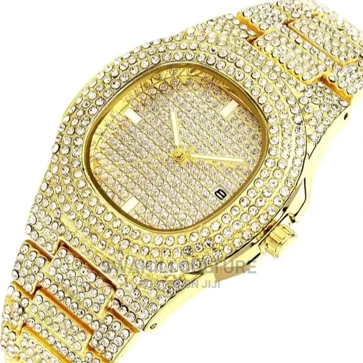 Luxury Ice Out Diamond Watch_gold