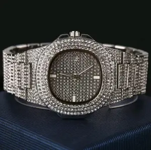 Luxury Ice Out Diamond Watch_gold