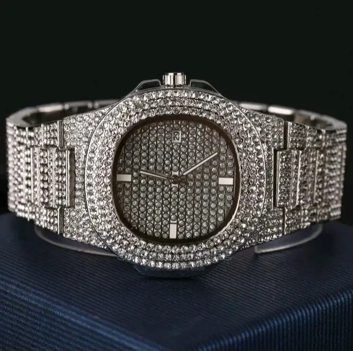 Luxury Ice Out Diamond Watch_gold