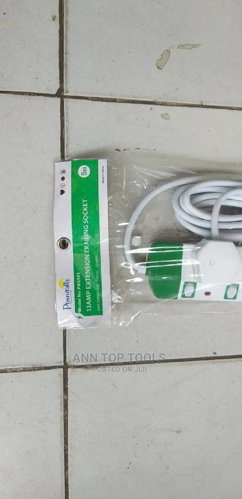5 Mtrs 13amp Extension Trailing Socket