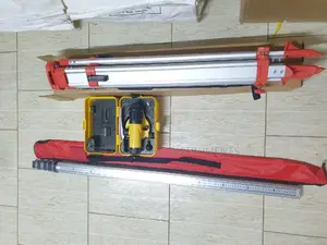 Dumpy Level +5m Staff +Tripod Stand