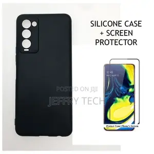 TECNO Camon 18 Silicon Protective Back Cover + Screen Prote