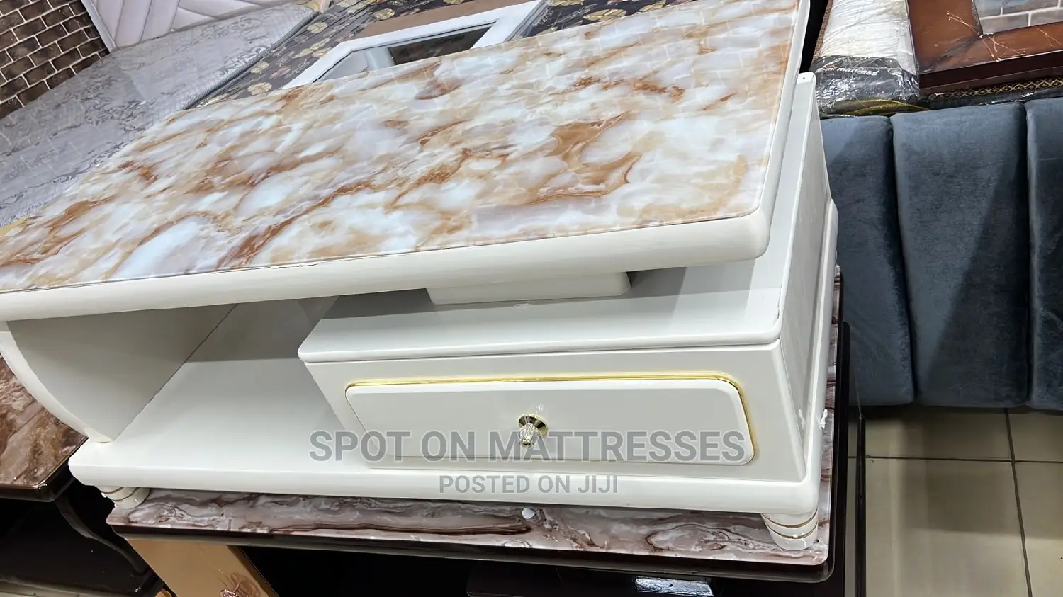 Marble Glass Coffee Table