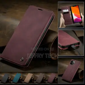 iPhone 14 13 12 Pro Max 11 XS XR 876 Leather Wallet Case Mag