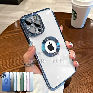 iPhone 14 13 12 Pro Max Soft Clear TPU Case Cover With Camer