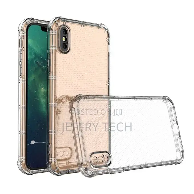 iPhone X / XS Straight Edge Dual Bone-Bits Shockproof TPU Cl
