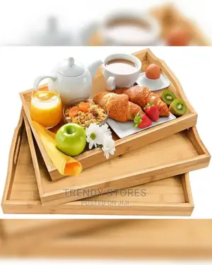 Set of 3pcs Bamboo Serving Tray
