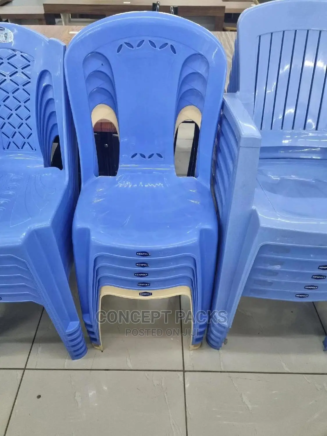 Kenpoly Armless Chairs - 2006. Assorted Colours.