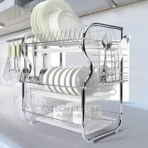Nunix 3 Tier Dish Drainer-stainless Steel