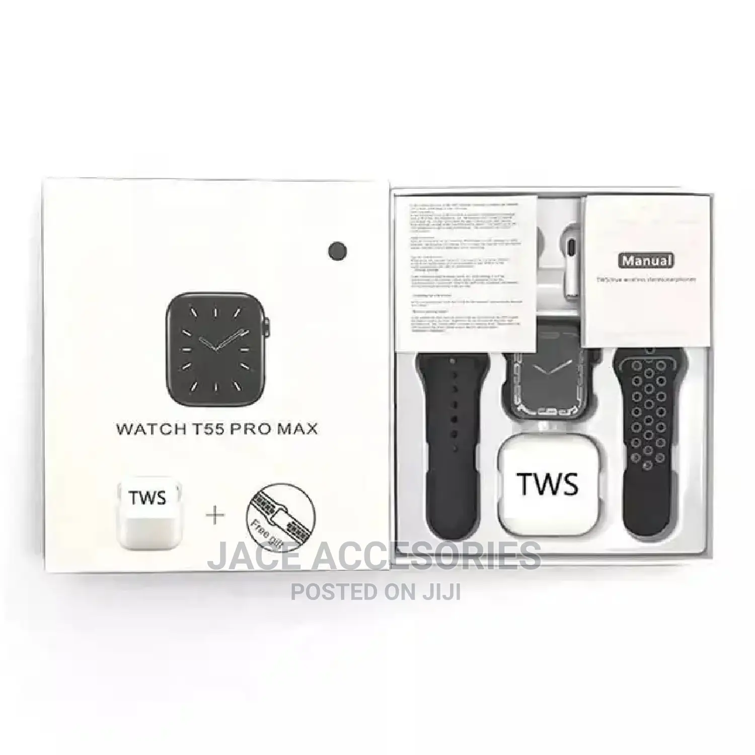 T55 Pro Max Smartwatch+Free Earbuds