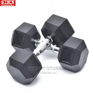10KG Hexagon Chrome Plated Handle Dumbell