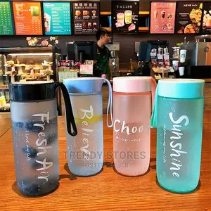 550ml Cute and Simple Frosted Plastic Bottle.