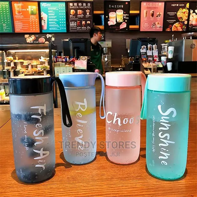 550ml Cute and Simple Frosted Plastic Bottle.