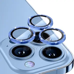 Glitter Rear Lens Tempered Glass Film for iPhone 14 Pro / 14