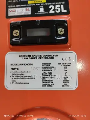 7.5kva Hisaki Generator
