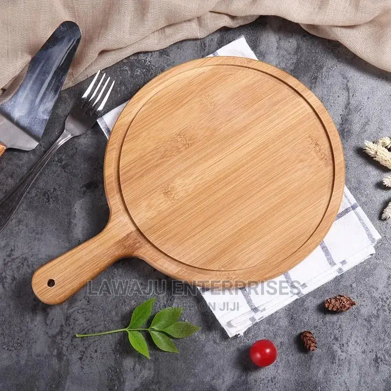 Bamboo Circular Chopping Board/ Serving Tray