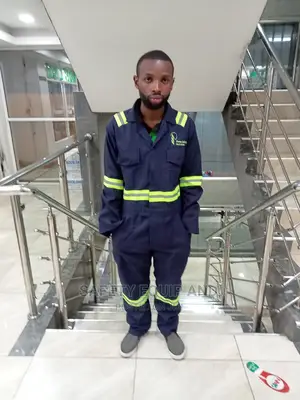 Overalls/With Green Reflective Stripes