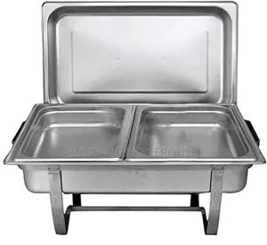 9 Litres Double Chafing Dish - Stainless Steel