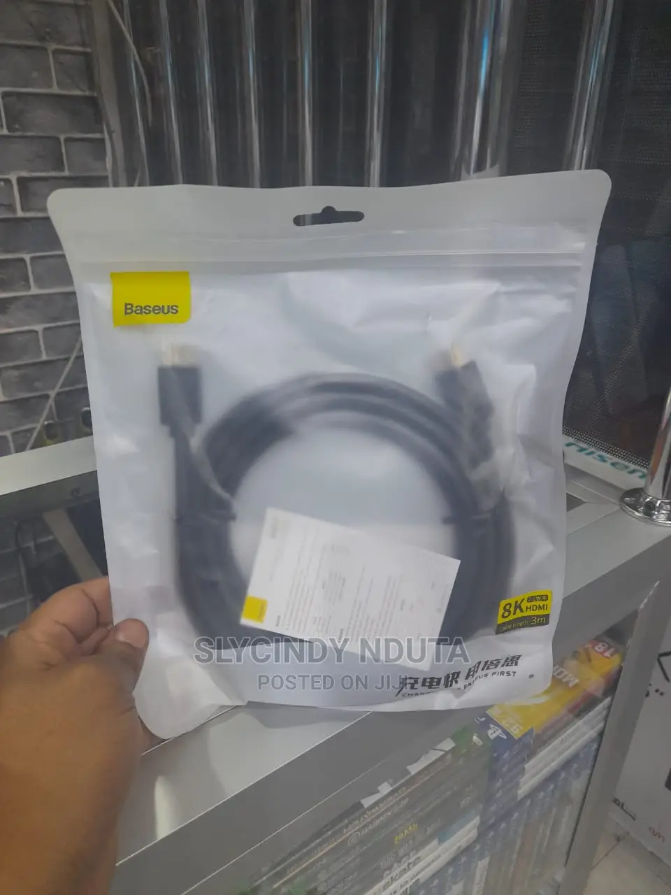 Baseus 3M HDMI Cable