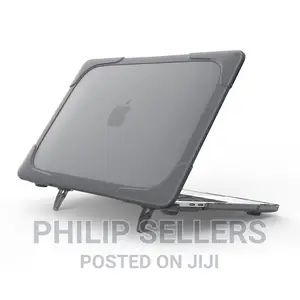 , Heavy Duty Hard Shell Case With Foldable Stand for Apple M