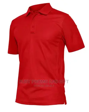 Red Smart Casual Polo T-Shirts