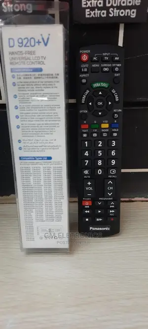 Universal Panasonic Tv Replacement Remote Control.