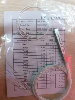 1x8 Bare PLC Fiber Splitter