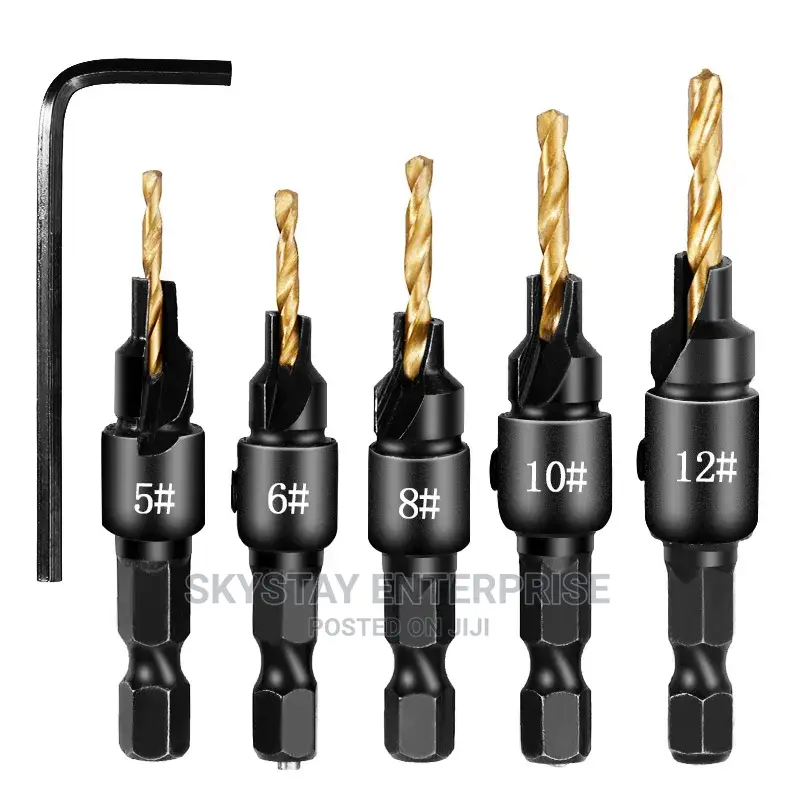 Counter Sink Drill Bits 5pcs