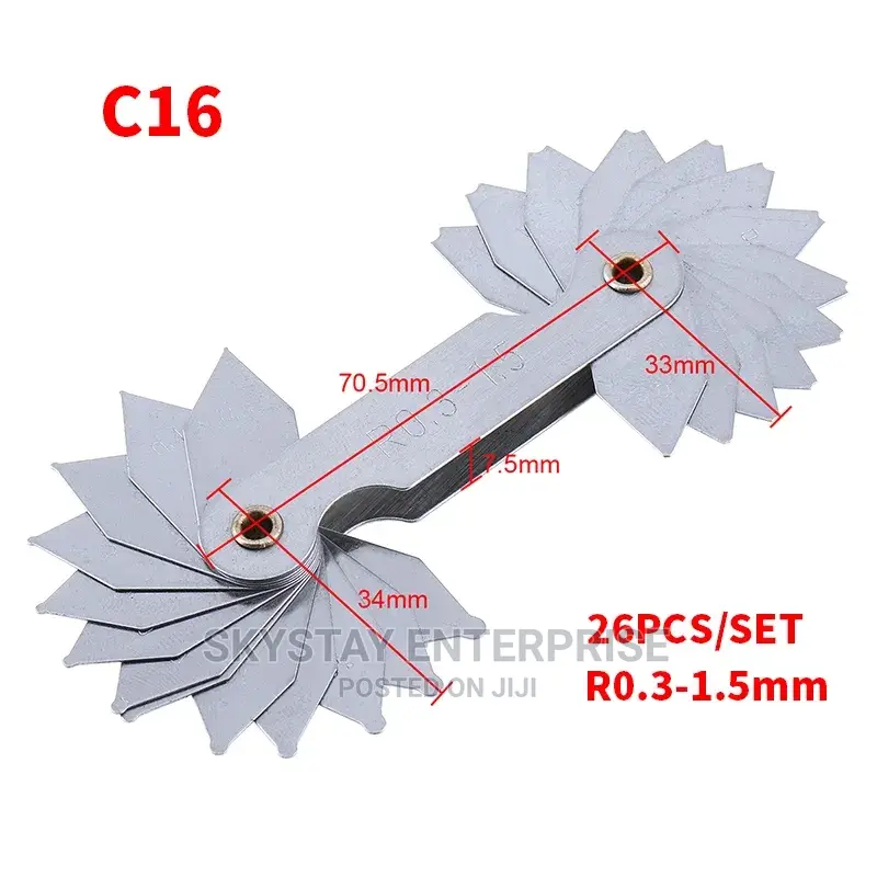 Radius Gauge 4pc Set