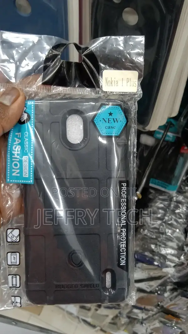 Anti-Shock Texture Tough Shockproof Case for Nokia 1 Plus