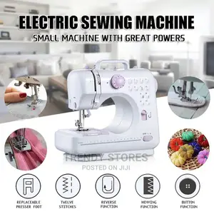 Mini Electric Sewing Machine With , 2 Speed With Foot Pedal