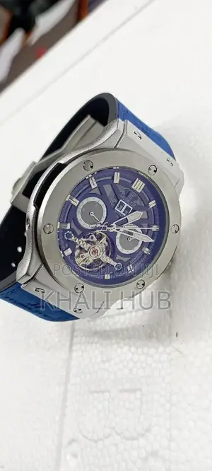 Blue Hublot Hublot Chronograph Watches. Automatic Watches.