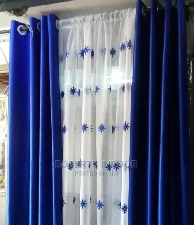 Elegant Blue Curtains